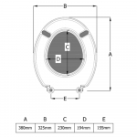 Rak Ceramics Junior Standard Close Toilet Seat Only No Cover White JUNSEAT/YFG076W