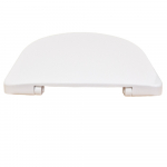 Twyford E100 Round Standard Close Toilet Seat & Cover With Metal Top Fix Hinge White E17861WH