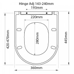 Creavit Amasra Soft Close Toilet Seat & Cover White KC0103.03.0000E
