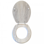 EuroShowers MDF Standard Close Toilet Seat & Cover Grey Oak 82800