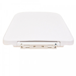 Lecico Cleo Square Soft Close Quick Release Toilet Seat & Cover White CLESTSCSQWH