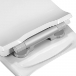 Pressalit Projecta Solid Pro Polygiene Standard Close Toilet Seat & Cover White 1002011-DG4925
