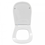 Bauhaus Wild Thin Line Soft Close Toilet Seat & Cover White WI6105W
