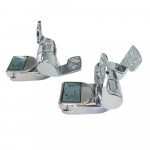 Bemis New Smart Lift Soft Close 1/4-20 Replacement Toilet Seat Hinge Set - HG3608997-Chrome