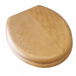 Burlington Wood Soft Close Toilet Seat & Cover Including Hygiene Handle  Oak S16_A51CHR