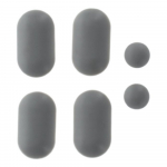 Villeroy & Boch Pura Toilet Seat and Cover Buffer Set Grey 92209600