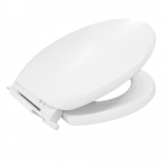 Celmac First Soft Close Toilet Seat & Cover With Bottom Fix Plastic Hinges White 20718747
