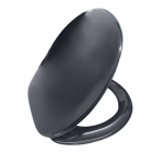Pressalit 2000 Standard Close Top Fixing Toilet Seat & Cover Black 124001-UN4999
