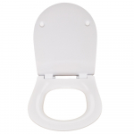 Bauhaus Svelte Thin Alternative Soft Close Toilet Seat & Cover White CH.SE6105W