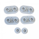 Geberit iCon Toilet Seat and Cover Buffer Set White 243.986.00.1