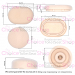 Armitage Shanks Gemini Toilet Seat & Cover Buffer Set Whisper Pink SV232WP