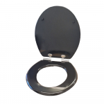 Burlington Wood Soft Close Toilet Seat & Cover Gloss Black S40