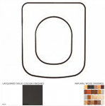 GSI Traccia Solid Wood Replacement Toilet Seat & Cover Soft Close BBSC.GSI.TRA.BHF