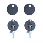 Heritage Bathrooms Soft Close Quick Release Toilet Seat & Cover Black With Matt Black Hinges TSBLA105SC