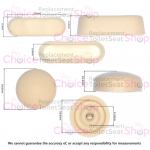 Armitage Shanks Montana Toilet Seat & Cover Buffer Set White SV24001
