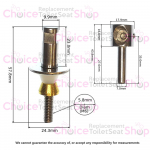 Keramag Vitelle Toilet Seat Hinge Set 598144000