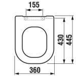 Jika Deep Soft Close Quick Release Toilet Seat & Cover White H8936113000631