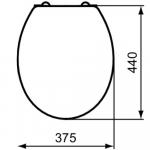 Ideal Standard Studio Original Standard Close Toilet Seat & Cover White E988001