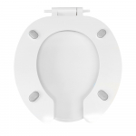 Celmac Crescent Adult A Standard Close Toilet Seat & Cover With Stainless Steel Hinge White SCR12WH