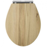 Premier Carlton Wooden Soft Close Quick Release Toilet Seat & Cover Natural Walnut NLS599