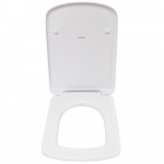 Geberit Selnova Square Soft Close Quick Release Top Fix Toilet Seat and Cover White 500.336.01.1