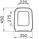 Wickes Renata Alternative Soft Close Toilet Seat and Cover White CH.506320