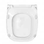 Pressalit Code Standard Close Bottom Fixing Toilet Seat & Cover White 778000-DD8999