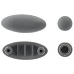 Villeroy & Boch Subway 2.0 Toilet Seat & Cover Buffer Set Grey 92220200