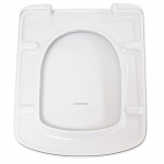 Geberit Selnova Square Top Fix Toilet Seat and Cover White 500.338.01.1