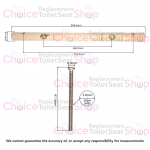 Roca Dama Original Toilet Seat Hinge Set AI0005800R