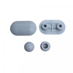 Villeroy & Boch Amica Toilet Seat and Cover Buffer Set Grey 92208000