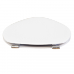 Pressalit Colani Standard Close Toilet Seat & Cover White With Stability Buffers R36000-B83999