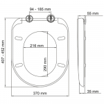 Bemis San Remo Soft Close Take Off Top Fix Toilet Seat & Cover White 2086CL000