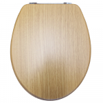 EuroShowers MDF Standard Close Toilet Seat & Cover Oak 82989