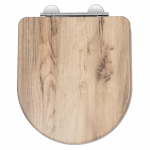 Choice Wooden D3 Soft Close Quick Release Toilet Seat & Cover Grey Oak CH.506348