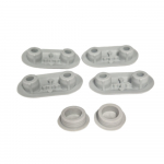 Villeroy & Boch Subway 2.0 Slim Toilet Seat and Cover Buffer Set Grey 92248600