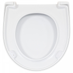 Geberit Selnova Round Compact Soft Close Quick Release Toilet Seat and Cover White 501.931.00.1