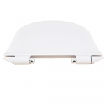 FixRite D-Line Thin Middle Fit Soft Close Toilet Seat & Cover White FR128100