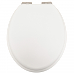 Heritage Bathrooms Soft Close Quick Release Toilet Seat & Cover Chantilly With Brushed Nickel Hinges TSCHA103SC