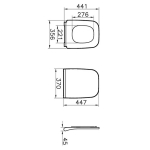 Vitra Integra Soft Close Toilet Seat & Cover White 191-003-009