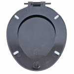 Cameron Plastic Ltd Seagull D/F Standard Close Toilet Seat & Cover Black SBDBLA