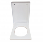 Kerasan Cento Rectangle Soft Close Toilet Seat & Cover White 358901WH