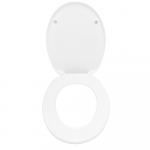Celmac VIP Standard Close Toilet Seat & Cover with Bottom Fix Plastic Hinge White 20721922