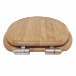 Heritage Bathrooms Soft Close Quick Release Toilet Seat & Cover Oak With Brushed Nickel Hinges TSOAK103SC