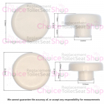 Pozzi Ginori 500 Toilet Seat and Cover Buffer Set White 41981000