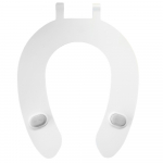 Celmac Crescent Junior J Standard Close Seat Only With Bottom Fixing Stainless Steel Hinges White SCJ53WH