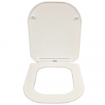 BagnoDesign Attache Slim Soft Close Toilet Seat And Cover White AQE-ATT-330S-C-WH
