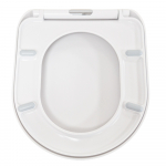 Euroshowers Rainbow D One Soft Close Quick Release Toilet Seat & Cover White 86510