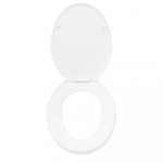 Celmac First Soft Close Toilet Seat & Cover With Bottom Fix Plastic Hinges White 20718747