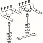 Keramag Preciosa Toilet Seat Hinge Set 598200000